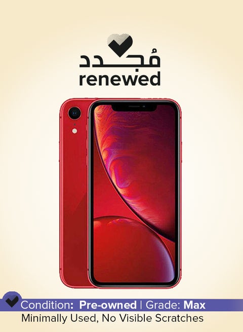 Renewed - iPhone XR 128GB Red 4G With Facetime