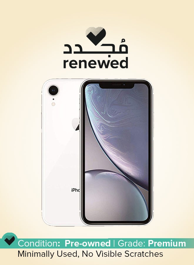 Apple - Renewed - iPhone XR 128GB White 4G With Facetime - International Version - Image 1