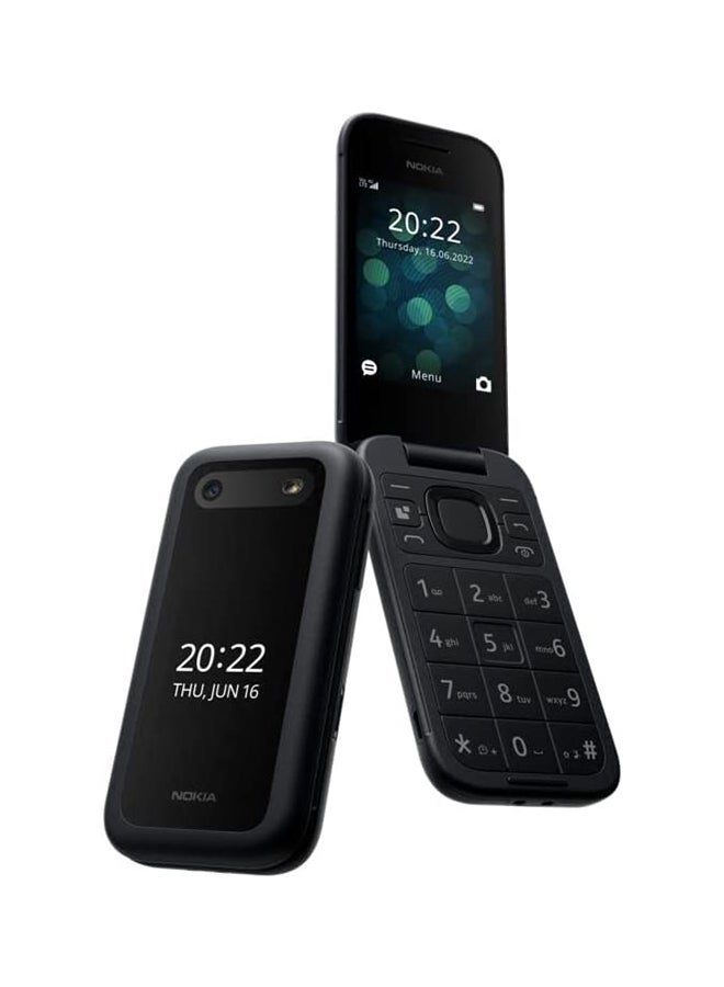 NOKIA 2660 Flip Dual Sim Feature Phone Black 48MB RAM 128MB 4G - International Version - Image 1