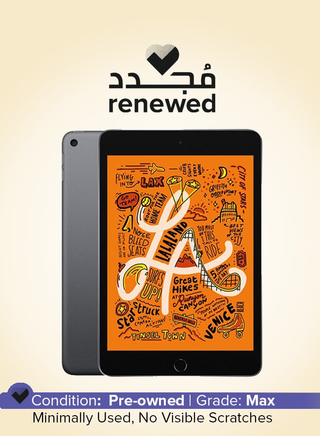 Apple Renewed - iPad Mini 2019 (5th Generation) , 256GB, Wi-Fi 4G LTE Space Gray With Facetime - Image 1