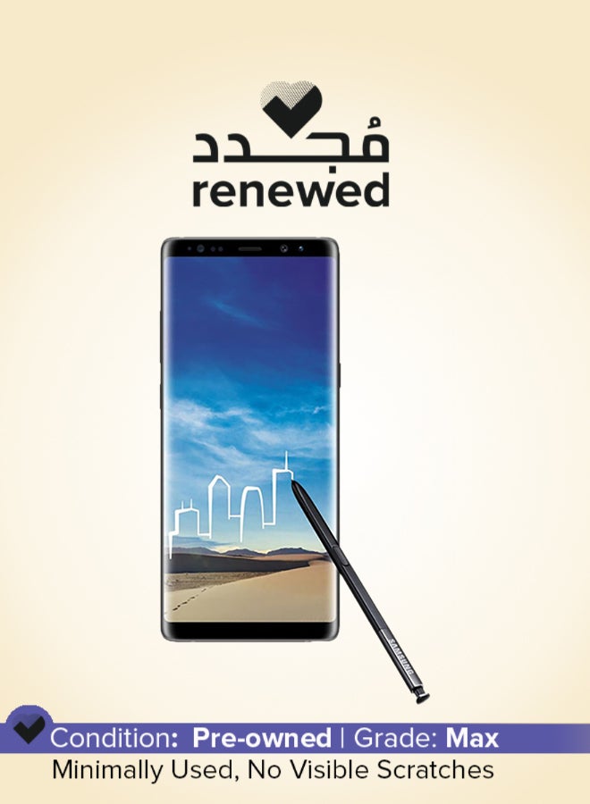 Samsung Renewed - Galaxy Note8 Midnight Black 64GB 6GB RAM 4G LTE - International Version - Image 1