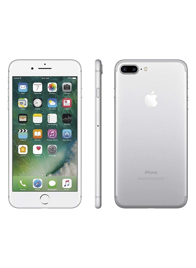 Apple - Renewed - iPhone 7 Plus 128GB Silver 4G With Facetime - International Version - Image 1