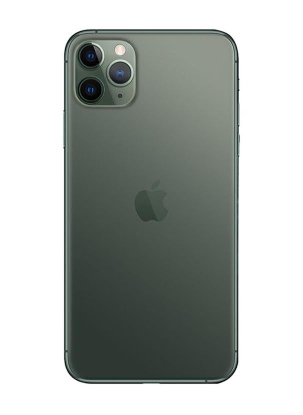 ابل  مُجدد - هاتف آيفون 11 برو ماكس بذاكرة داخلية سعة 256 جيجابايت ويدعم تقنية 4G LTE مع تطبيق فيس تايم - نسخة دولية، لون أخضر ميدنايت - Image 2