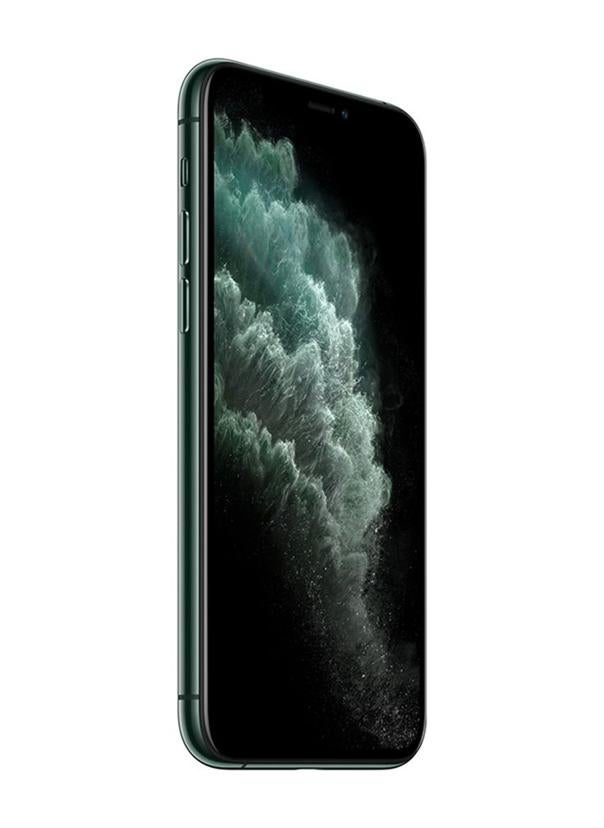ابل  مُجدد - هاتف آيفون 11 برو ماكس بذاكرة داخلية سعة 256 جيجابايت ويدعم تقنية 4G LTE مع تطبيق فيس تايم - نسخة دولية، لون أخضر ميدنايت - Image 3