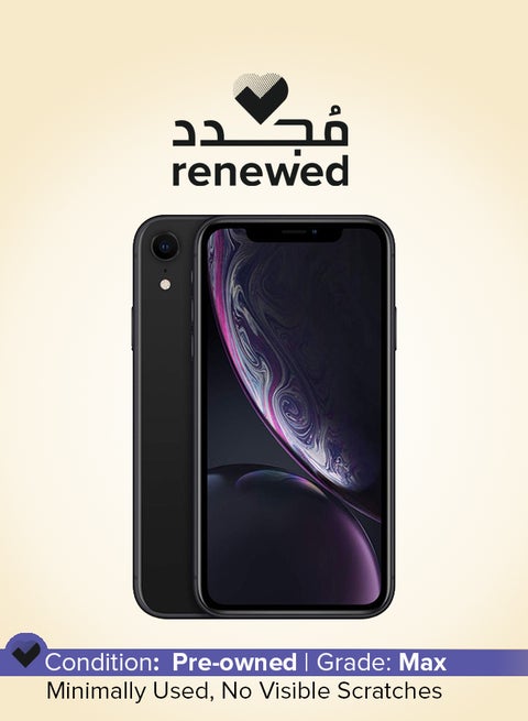 Renewed - iPhone XR 128GB Black 4G With Facetime - International Version