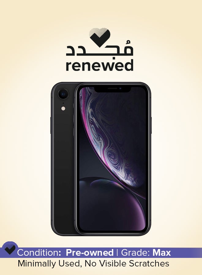 Renewed - iPhone XR 128GB Black 4G With Facetime - International Version