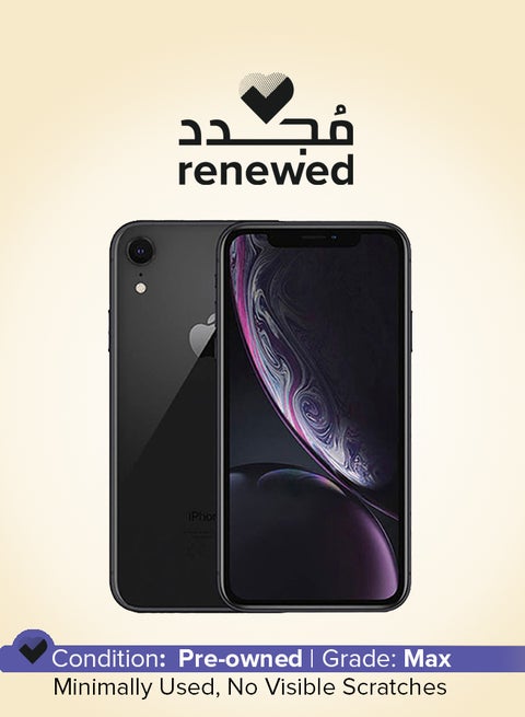 Renewed - iPhone XR 64GB Black 4G With Facetime - International Version