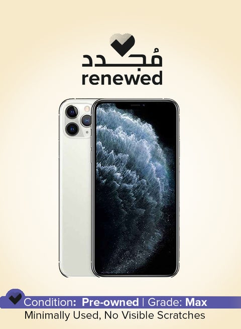 Renewed - iPhone 11 Pro 256GB Silver 4G With Facetime - International Version