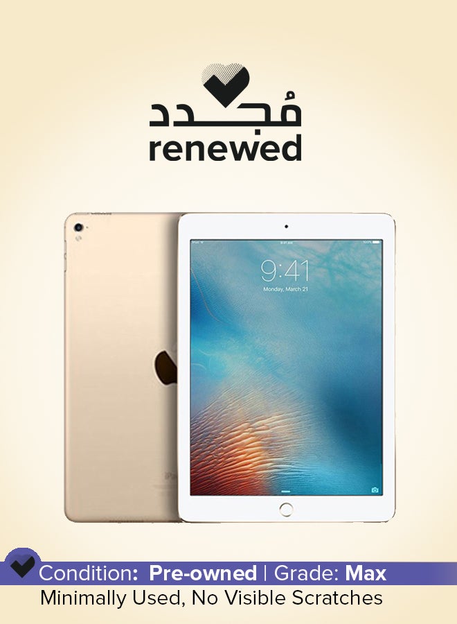 Apple Renewed - iPad 2017 (5th Generation) 9.7inch, 32GB, Wi-Fi, 4G Gold With FaceTime - Image 1