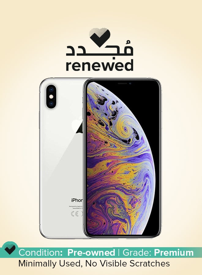 Apple Renewed - iPhone XS Max 64GB Silver 4G With Facetime - UAE Version - Image 1
