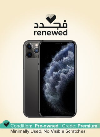 Renewed - iPhone 11 Pro Max 256GB Space Gray 4G With Facetime - International Version