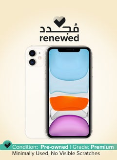 Renewed - iPhone 11 128GB White 4G With Facetime - International Version