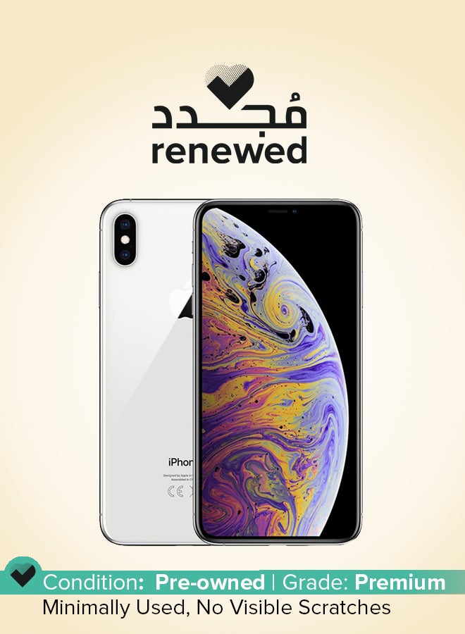 Apple - Renewed - iPhone XS 64GB Silver 4G With Facetime - International Version - Image 1