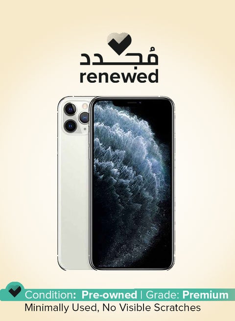 Renewed - iPhone 11 Pro 256GB Silver 4G With Facetime - International Version