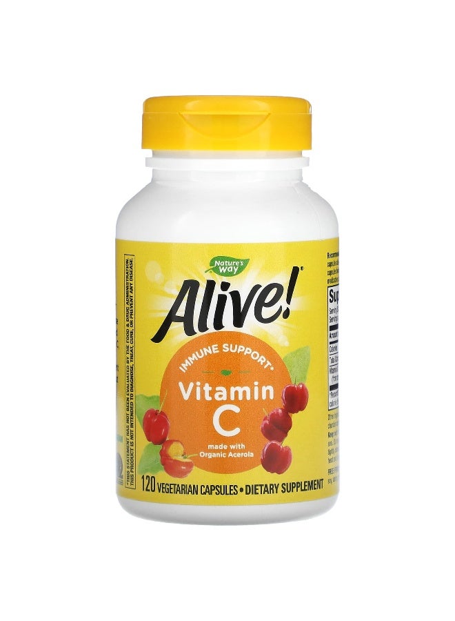 Nature's Way - Organic Vitamin C, 120 Vegetarian Capsules Packaging May Vary - Image 1
