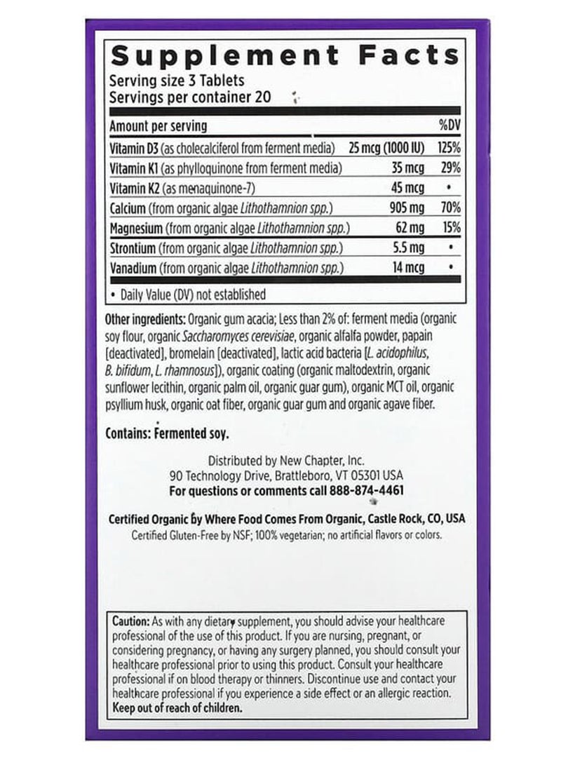 New Chapter Bone Strength Take Care - 60 Tablets - Image 2