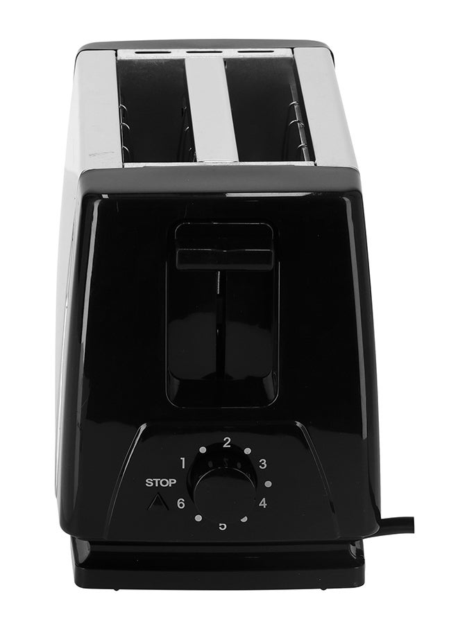 2-Slice Bread Toaster with  Stainless Steel Body, Auto Pop-Up, Lift & Look Feature,  Cancel, Reheat & Defrost Functions,  Adjustable Temperature Control & Removable Crumb Tray 800 W OMBT2398 Silver/Black