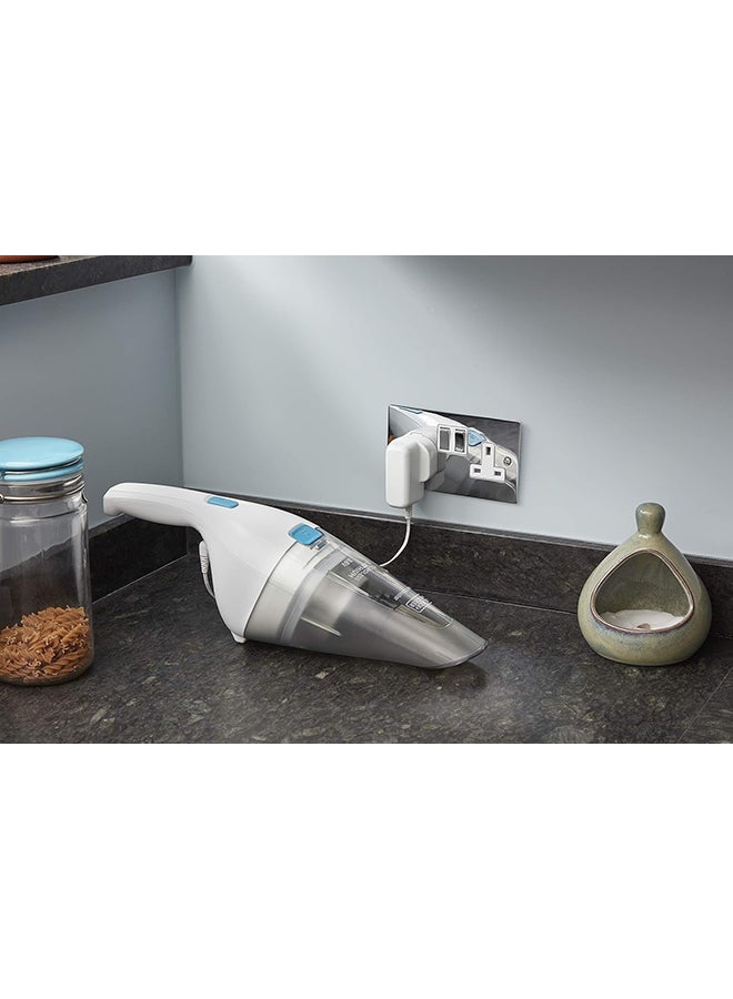 BLACK+DECKER - Cordless Handheld Portable Vacuum Cleaner, 3.6V, Lithium-Ion Battery 1.5Ah, 8AW Suction Power, 325ml Visible Dirt Bowl, Quick and Easy Cleaning, 5.4 W NVC115JL-B5 White/Grey - Image 1