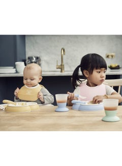 بيبي جورن مريلة من البلاستيك - قطعتان - أصفر/ أخضر  - Image 5