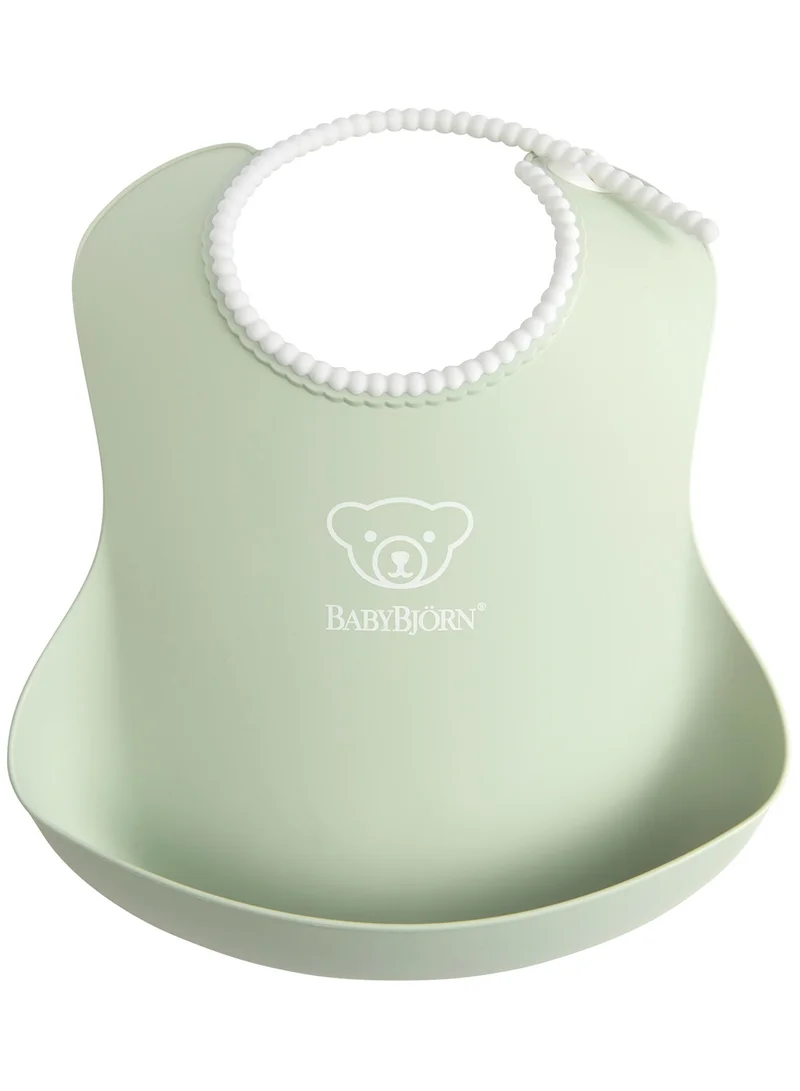 بيبي جورن Pack Of 2 Plastic Bibs For Baby Green And Pink