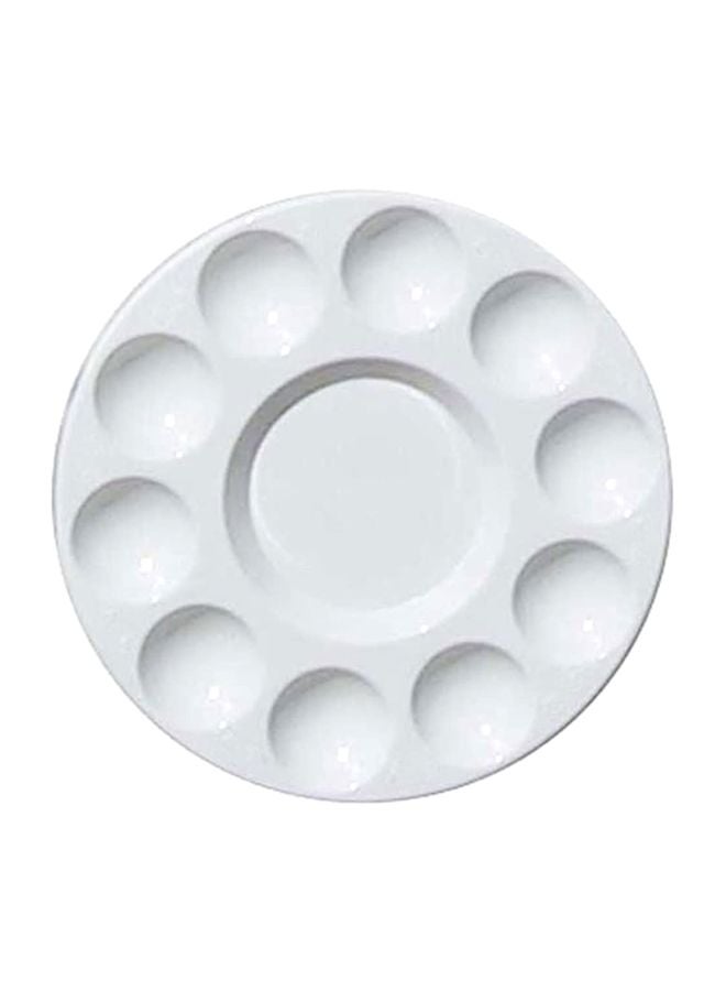 Psi Round Painting Palette White