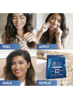 Crest 3D Whitestrips Dental Whitening Kit, 20 Treatments (40 Strips) White 13.8x4.6x15cm  - Image 3