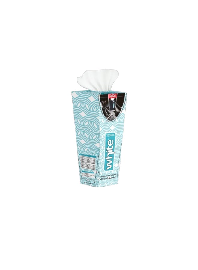 White - Facial Tissues - 150 Count White - Image 1