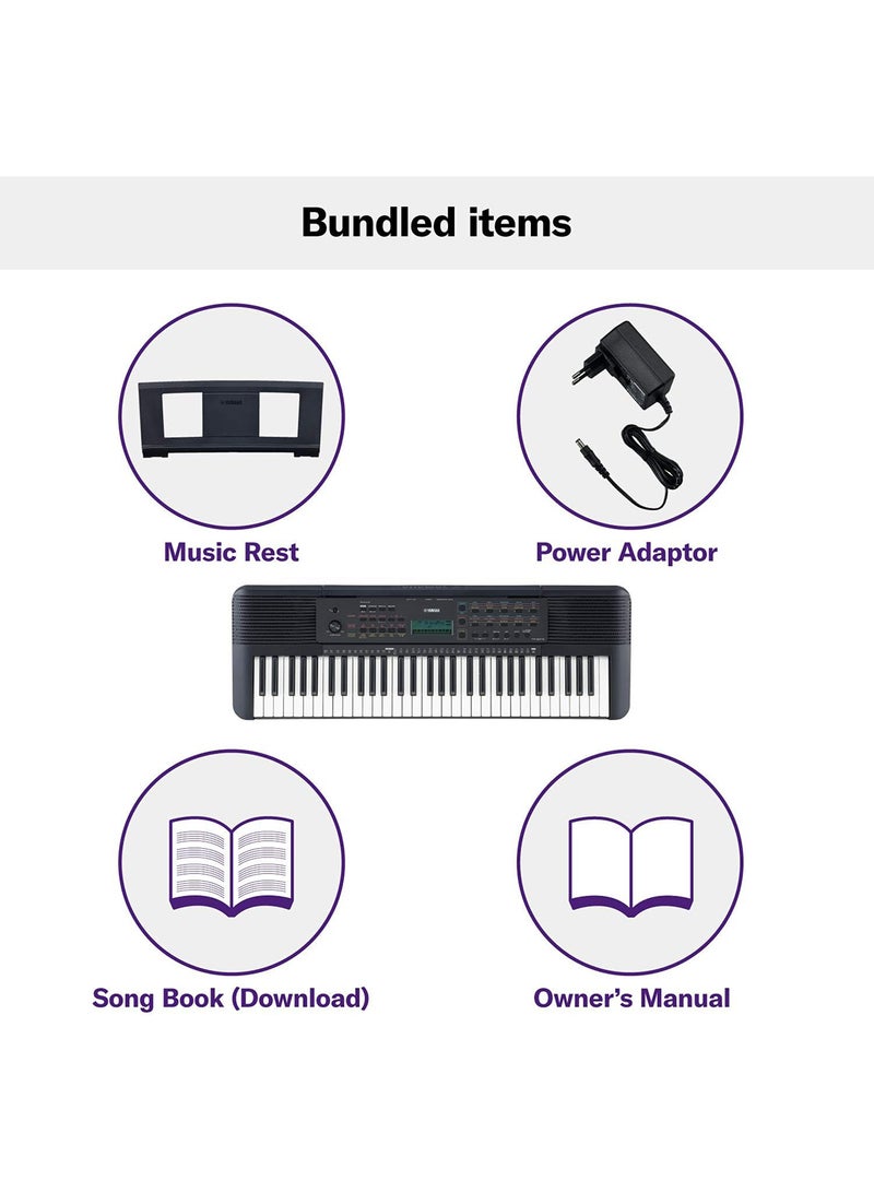 YAMAHA - PSR-E273 Portable Keyboard Black - Image 1