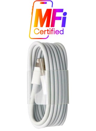 Lightning Data Sync Charging Cable White - pnsku/N37983773A/45/_/1738233107/f6f9b680-7d60-4331-abe4-fc2c688fbb79