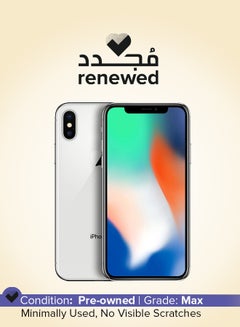 Apple Renewed - iPhone X 256GB Silver 4G With Facetime - International Version  - Image 1