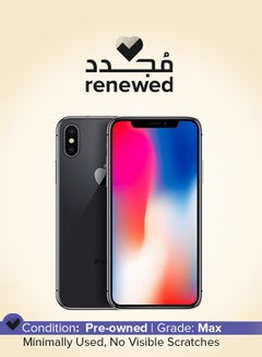 Apple Renewed - iPhone X 256GB Space Gray 4G Without Facetime - International Version  - Image 1
