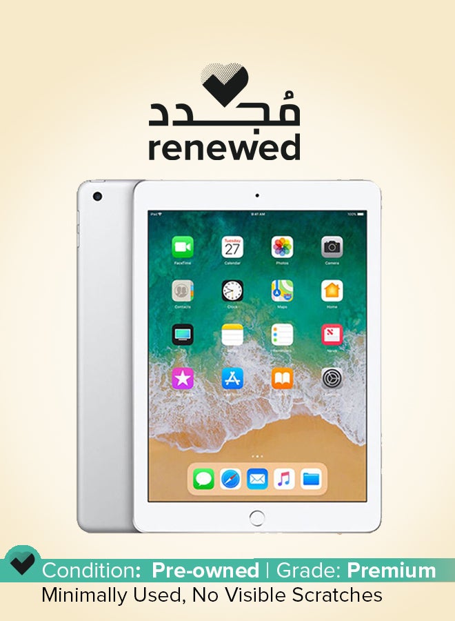 Apple Renewed - iPad 2018 (6th Gen) 9.7-Inch 32GB Wi-Fi Silver - International Version - Image 1