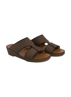 Baldinini Leather Slip-on Arabic Sandals Dark Brown  - Image 2