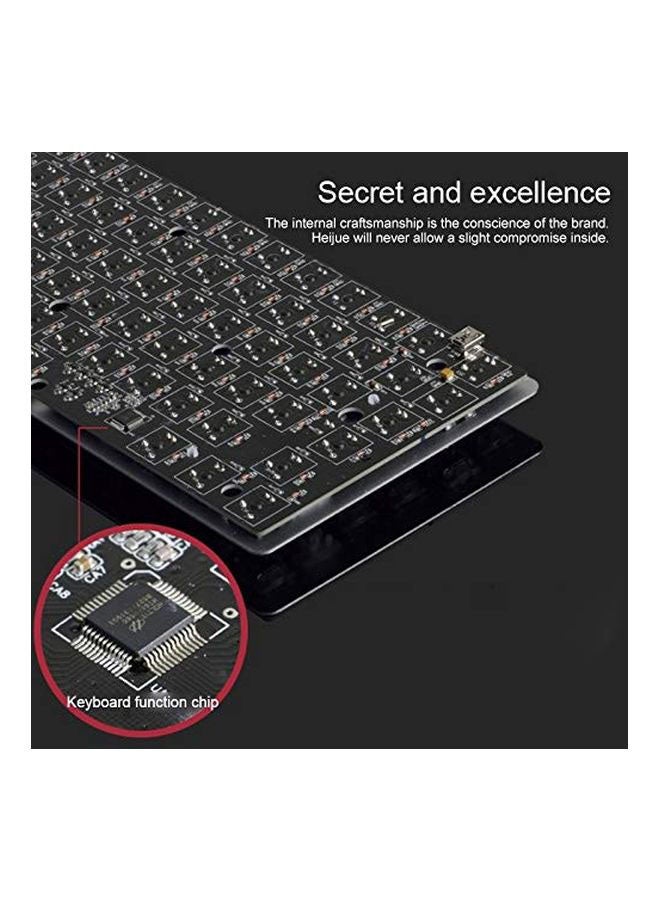 Ajazz - AK33 Gaming 82 keys Mechanical keyboard, Blue backlit Wired keys Computer keyboard for PC Laptop gaming(Blue Switch) - Image 1