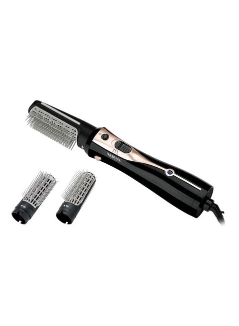 Electric Hair Styler Brush With 2 Attachment Black/Grey/Rose Rold