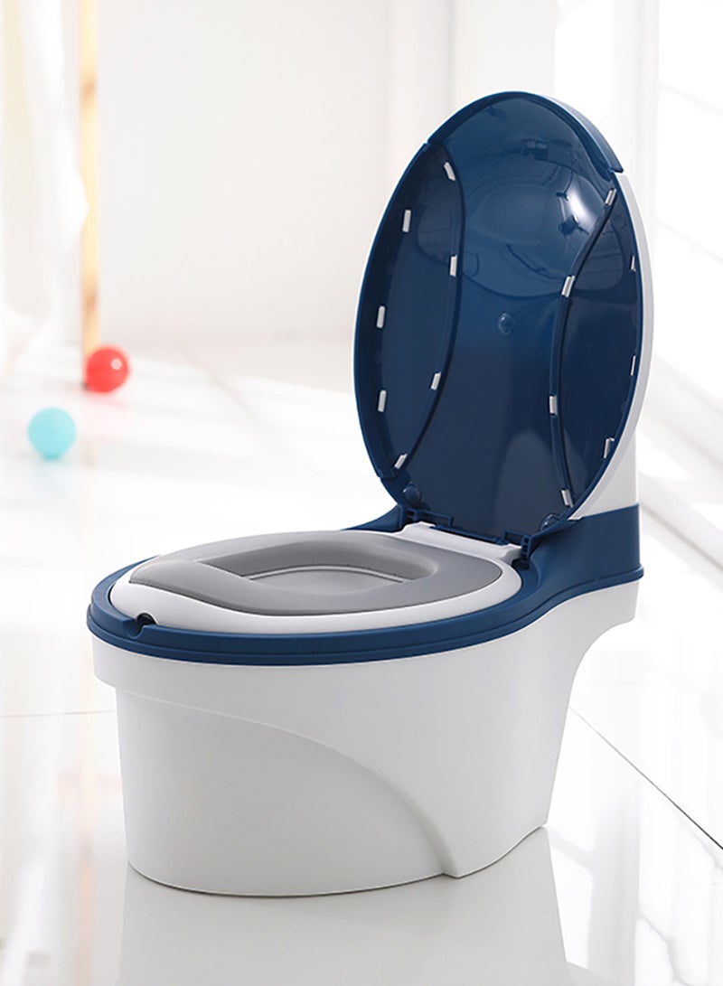 Eazy Kids Potty Training Seat With Pee Guard And Removable Bowl - Blue  - Image 2