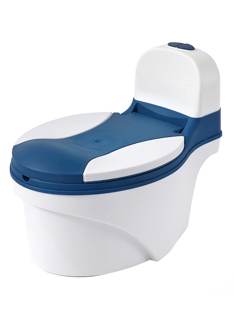 Eazy Kids Potty Training Seat With Pee Guard And Removable Bowl - Blue  - Image 1