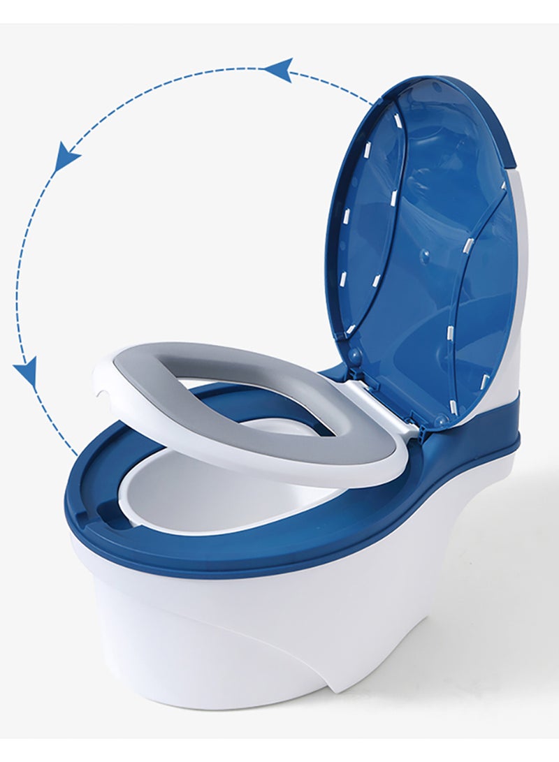 Eazy Kids Potty Training Seat With Pee Guard And Removable Bowl - Blue  - Image 3