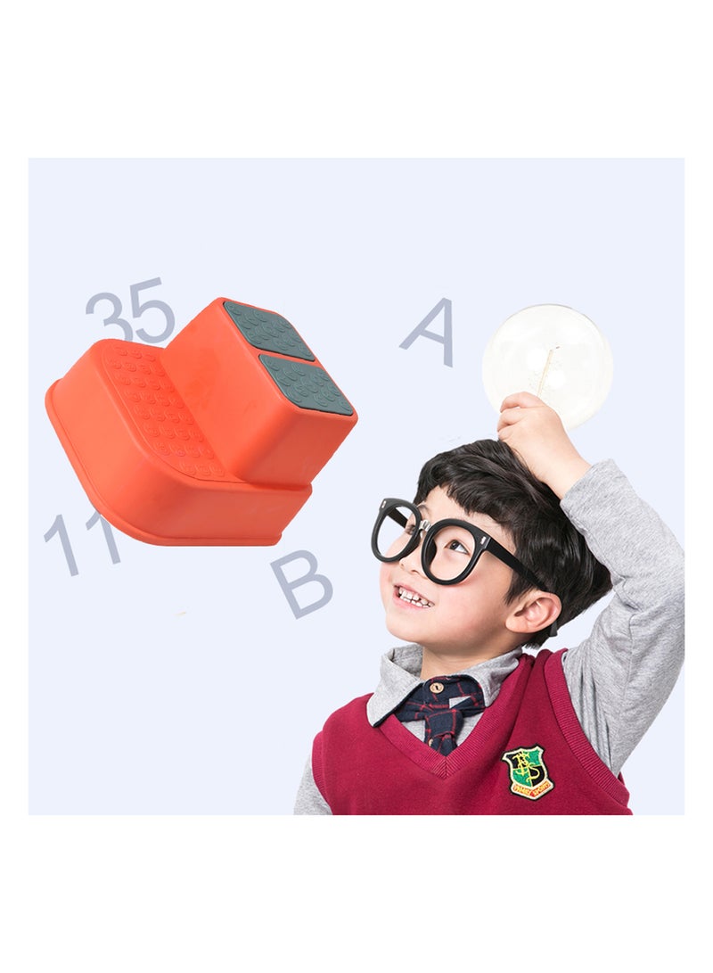 Eazy Kids Step Stool Great For Potty Training - Orange  - Image 5