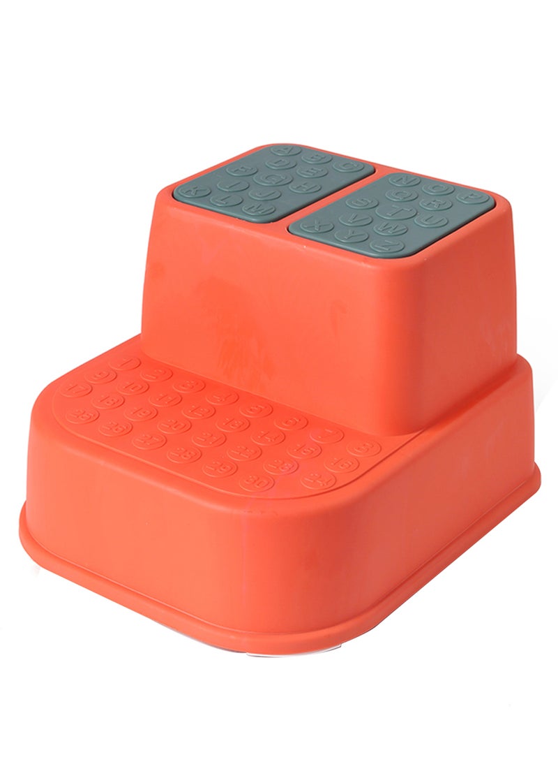 Eazy Kids Step Stool Great For Potty Training - Orange  - Image 1