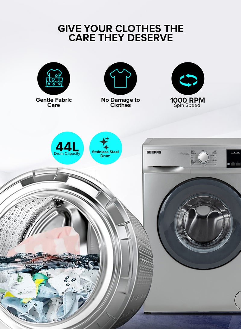 جيباس غسالة ملابس أوتوماتيكية 2100 W GWMF6109STN أبيض/ شفاف  - Image 3