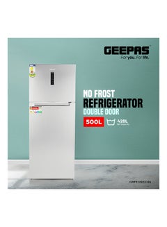 جيباس ثلاجة ببابين سعة 500 لتراً GRF5109SXHN فضي  - Image 2