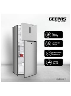 جيباس ثلاجة ببابين سعة 500 لتراً GRF5109SXHN فضي  - Image 3