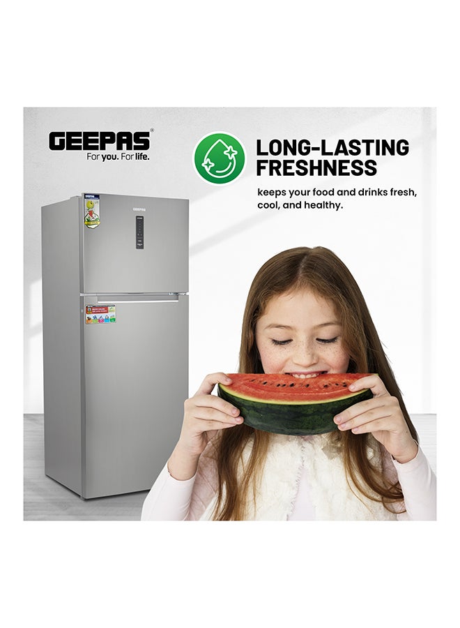 جيباس - ثلاجة ببابين سعة 500 لتراً GRF5109SXHN فضي - Image 1