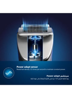 فيليبس ماكينة تقصير اللحية BT9810 من Philips | دقة مطلقة مع مشط معدني مدمج | 
شفرات فولاذية ذاتية الشحذ، 30 إعداد للطول | هيكل فولاذي، مؤشر البطارية | 120 دقيقة من الاستخدام اللاسلكي، مقاومة للماء، مع حقيبة سفر أسود/فضي  - Image 5