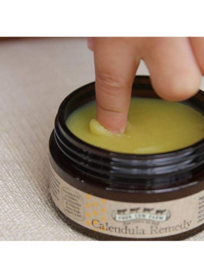 Four Cow Farm - Natural And Organic Calendula Remedy Balm - 100g - Image 1