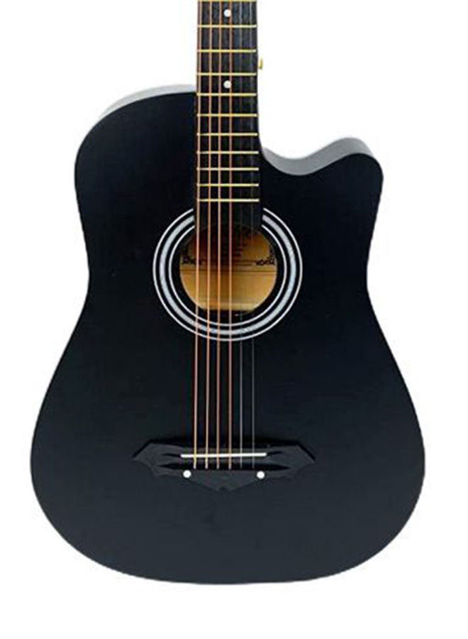 مايك ميوزيك جيتار أكوستيك مع حقيبة وحزام مقاس 38 بوصة بلون أسود vinyl - Image 3