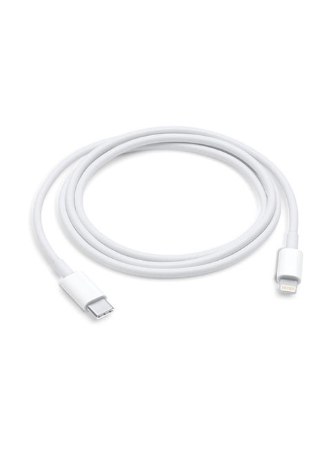 كابل شحن ومزامنة البيانات من منفذ Type-C إلى Lightning أبيض