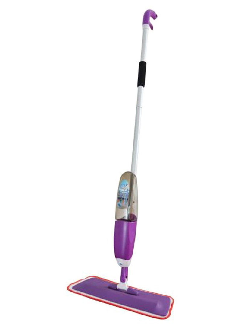 Handheld Floor Cleaning Spray Mop Purple/Silver/White 110cm
