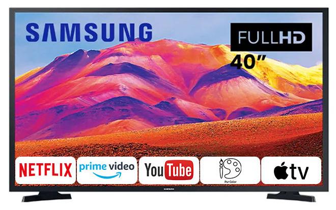 Samsung 40-Inch Smart Full HD LED TV With Built-In Receiver UA40T5300/UA40T5300AUXEG Black - Image 1